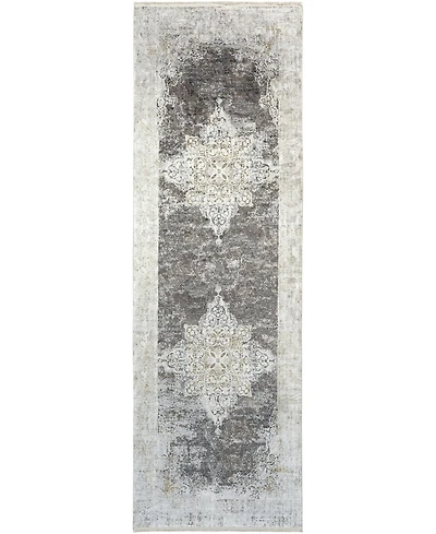 Surya Solar Sor- Charcoal 3' x 9'10" Runner Area Rug
