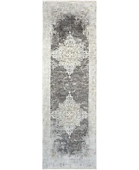 Surya Solar Sor- Charcoal 3' x 9'10" Runner Area Rug