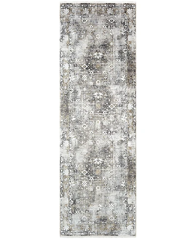 Surya Solar Sor-2308 Charcoal 3' x 9'10" Runner Area Rug