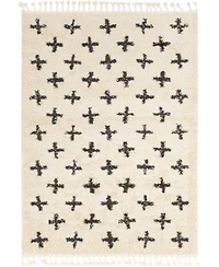 Livabliss Berber Shag Bbe Charcoal Area Rug