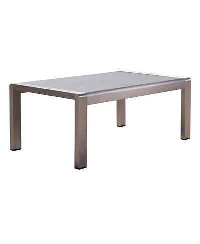 Noble House Cape Coral Outdoor Coffee Table with Glass Top