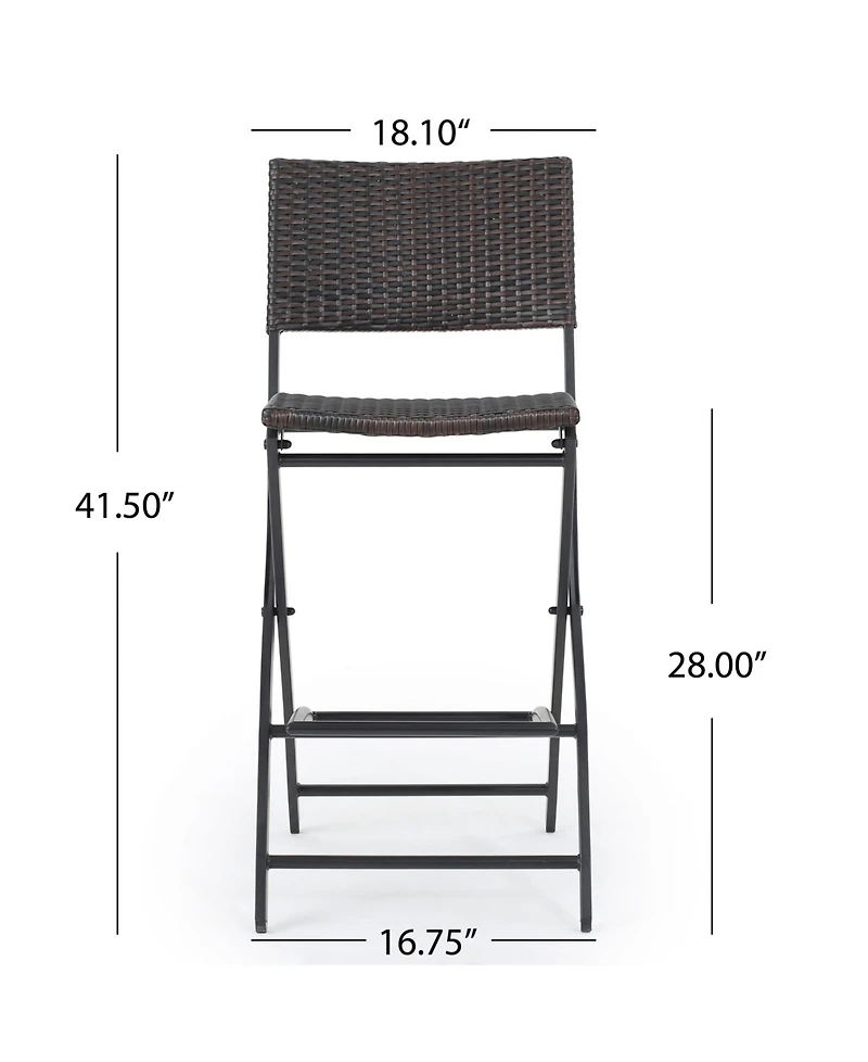 Noble House Margarita Outdoor Barstools, Set of 2