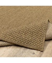 Oriental Weavers Karavia KAR06 Tan 3'7" x 5'6" Outdoor Area Rug