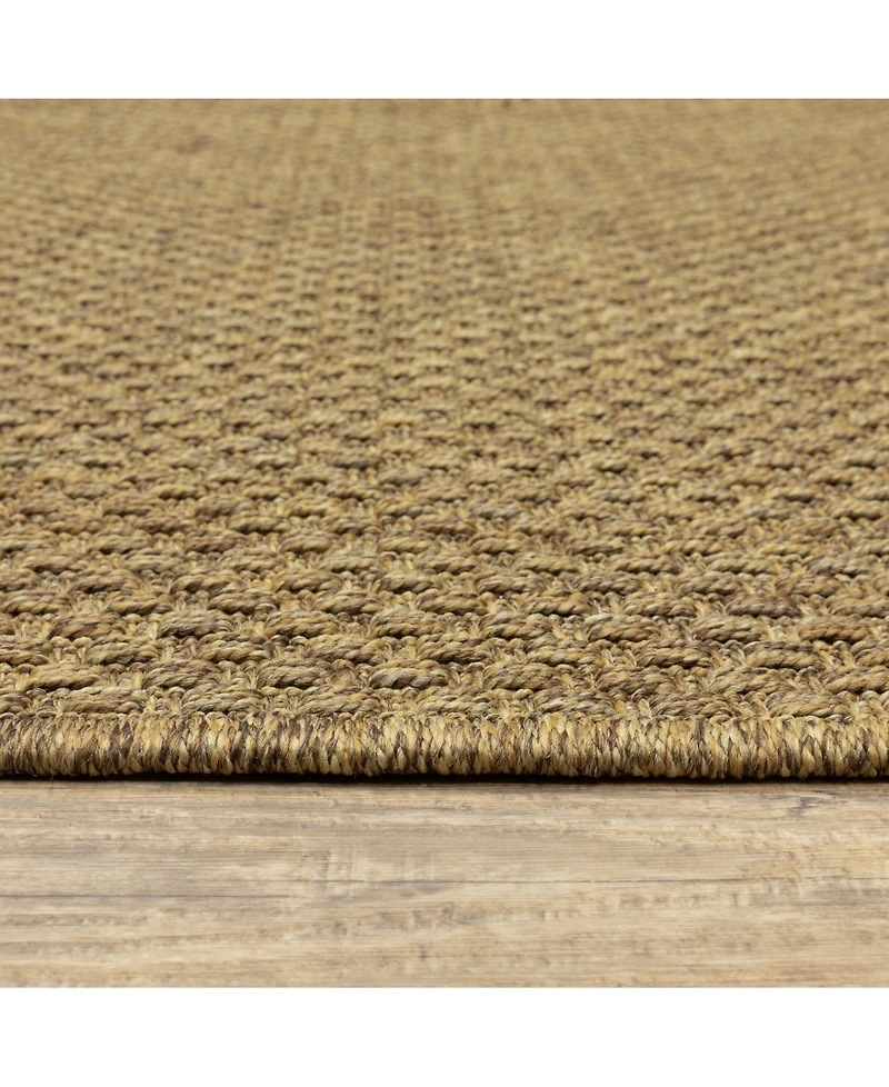 Oriental Weavers Karavia KAR06 Tan 3'7" x 5'6" Outdoor Area Rug