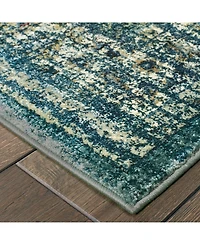 Oriental Weavers Empire EMP04 Blue 7'10" x 10'10" Area Rug