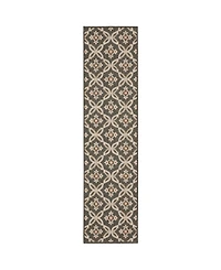 Oriental Weavers Latitude 1904K Gray 1'10" x 7'6" Runner Rug