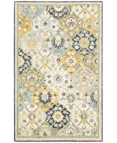 Oriental Weavers Alfresco 28406 Blue 3'6" x 5'6" Area Rug