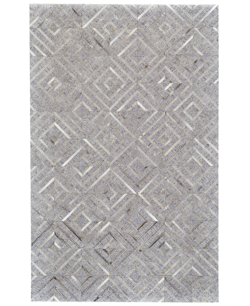 Feizy Fannin R0754 Gray 2' x 3' Area Rug