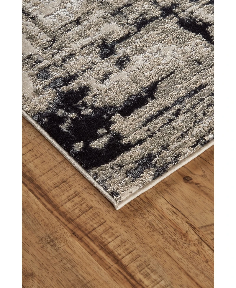 Feizy Micah R3339 Black 5' x 8' Area Rug