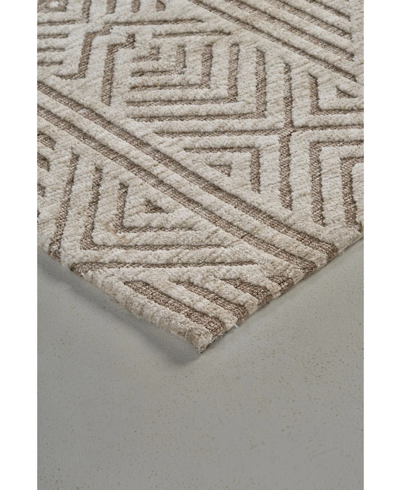 Feizy Colton R8791 Brown 3'6" x 5'6" Area Rug