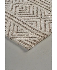 Feizy Colton R8791 Brown 3'6" x 5'6" Area Rug
