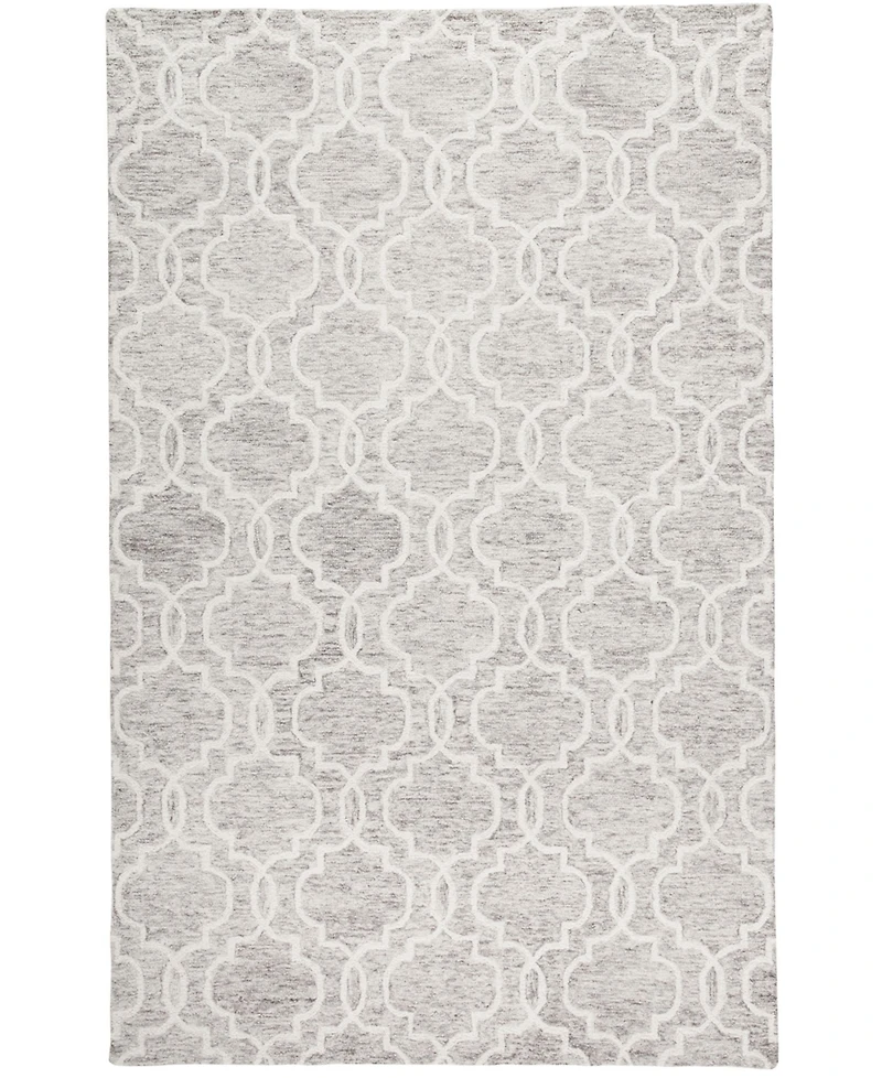 Feizy Belfort R8775 Silver 5' x 8' Area Rug
