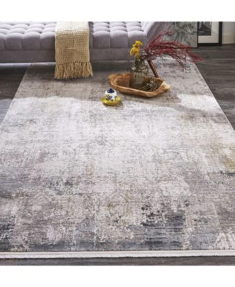 Simply Woven Rayne R3892 Gray Rug