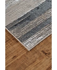Feizy Micah R3338 Black 6'7" x 9'6" Area Rug