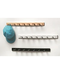 Spectrum Diversified Wall-Mounted 7 Peg Wood Hook Rack
