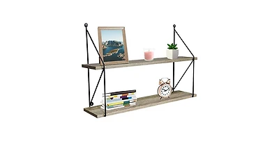 Sorbus 2 Tier Floating Shelves