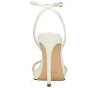 Nine West Women's Zadie Square Toe Stiletto Heel Dress Sandals
