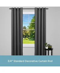 Kenney Kinsley 3/4" Standard Decorative Window Curtain Rod