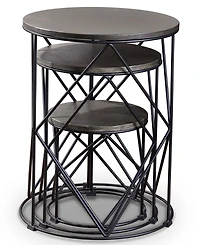 Melmar Round 3-Piece Nesting Table Set