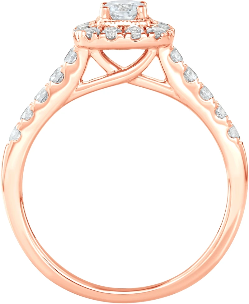 Diamond Halo Bridal Set (1 ct. t.w.) 14k White, Yellow or Rose Gold
