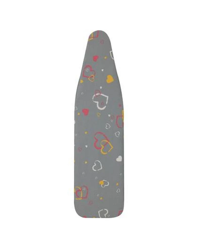 Household Essentials Ultra Ironing Board Cover and Pad, Hearts Print with Sparkle Finish
