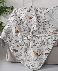 Levtex Mockingbird Toile Reversible Quilted Throw, 50" x 60"