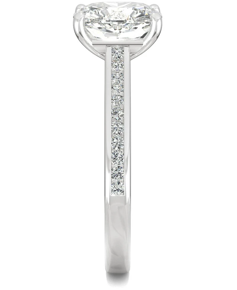 Charles & Colvard Moissanite Cushion Engagement Ring (2-5/8 ct. t.w. Dew) 14k White Gold