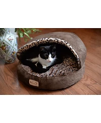 Armarkat Cuddle Cave Cat Bed With Anti Slip Bottom for Cat Kitty Puppy Animals, Cat Slipper Bed C31HKF/Bw