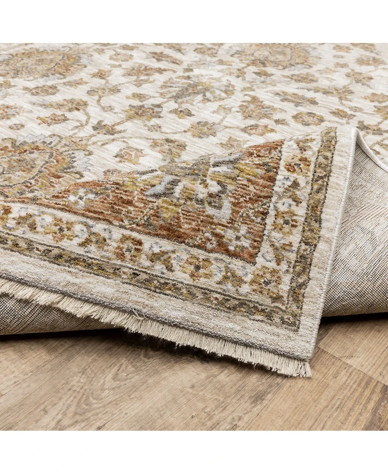 Oriental Weavers Maharaja 5091Z Rust and Ivory 5'3" x 7'6" Area Rug