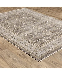 Oriental Weavers Maharaja 40M Beige and Gray 5'3" x 7'6" Area Rug