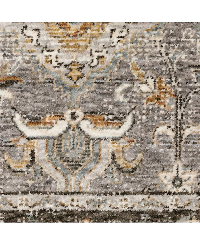 Oriental Weavers Maharaja 91E Gray and Blue 2'3" x 7'6" Runner Rug
