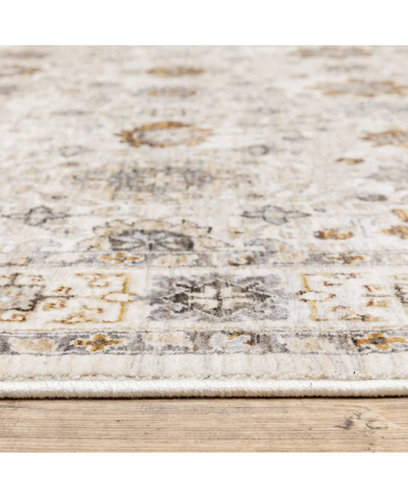 Oriental Weavers Maharaja 71W Ivory and Gold 2' x 3' Area Rug