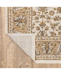 Oriental Weavers Maharaja 5091Z Ivory and Gold 6'7" x 9'6" Area Rug