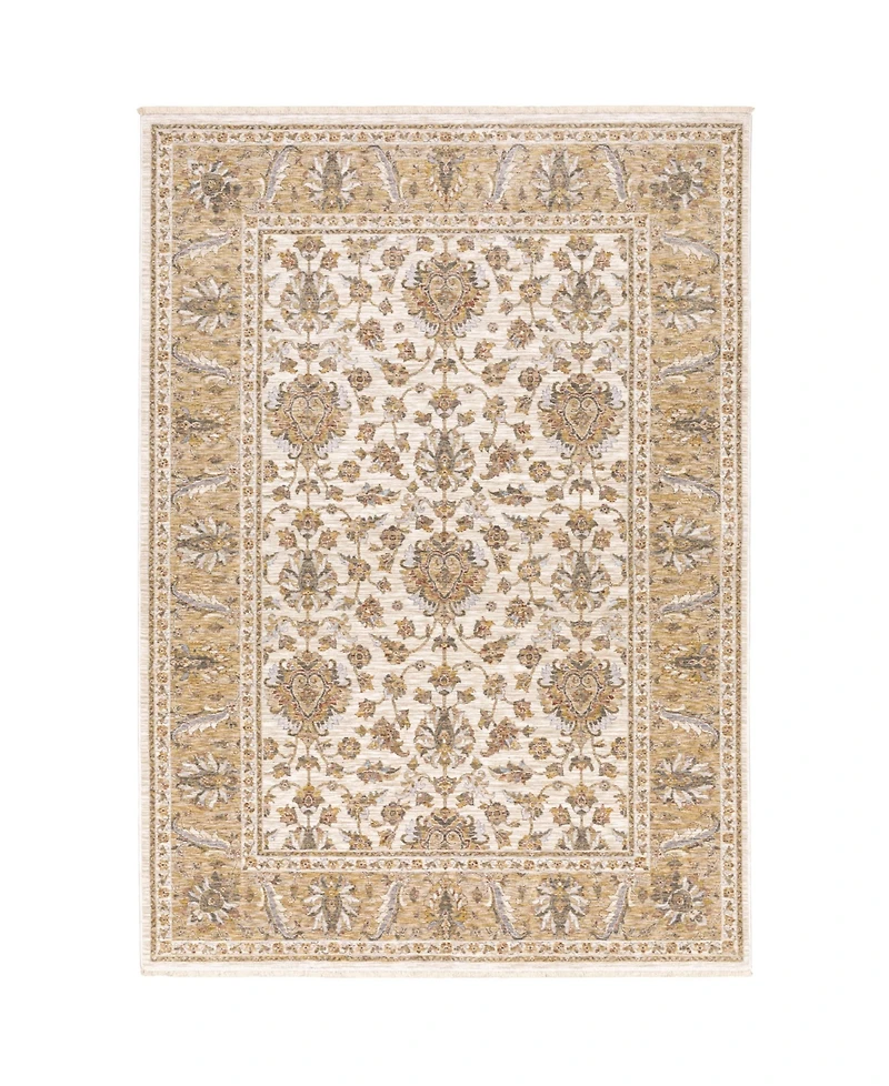 Oriental Weavers Maharaja 5091Z Ivory and Gold 2' x 3' Area Rug