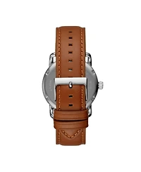 Fossil Men's Copeland Brown Leather Strap Watch 42mm