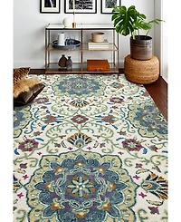 Closeout! Bashian Taron Val-06 Ivory 3'6" x 5'6" Area Rug