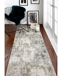 Bashian Charm Cha-03 Gray 2'6" x 8' Runner Rug
