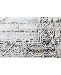 Closeout! Bashian Mesa Mes-02 Silver 3'6" x 5'6" Area Rug