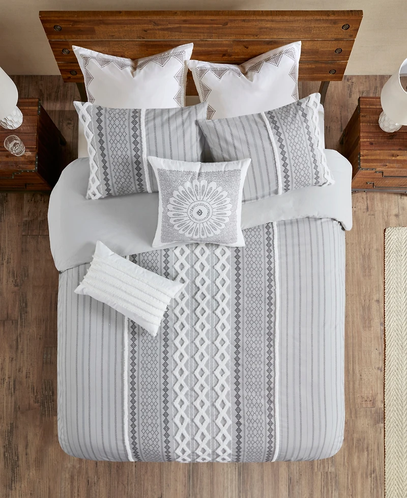 Ink+Ivy Imani 3-Pc. Duvet Cover Set, Full/Queen