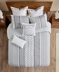 Ink+Ivy Imani 3-Pc. Duvet Cover Set, Full/Queen