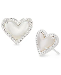 Kendra Scott Stone Heart Stud Earrings