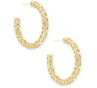 Kendra Scott Medium Openwork Tubular Hoop Earrings, 1.41"