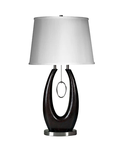 StyleCraft Hardback Fabric Shade Table Lamp