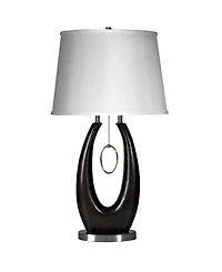 StyleCraft Hardback Fabric Shade Table Lamp