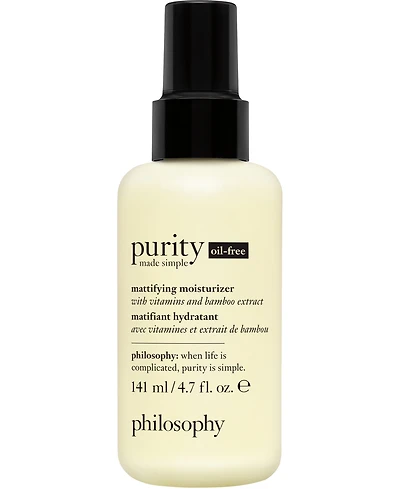 philosophy Purity Made Simple Oil-Free Mattifying Moisturizer, 4.7-oz.
