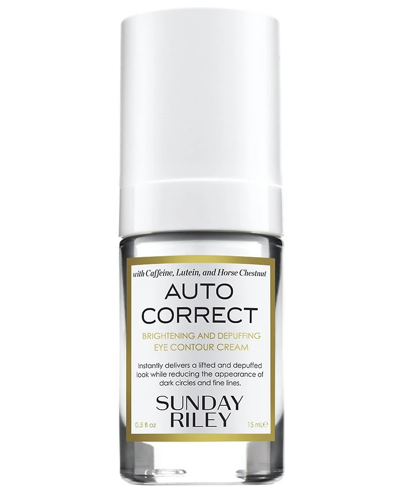 Sunday Riley Auto Correct Brightening & Depuffing Eye Contour Cream, 0.5 fl. oz.