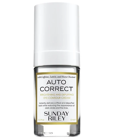 Sunday Riley Auto Correct Brightening & Depuffing Eye Contour Cream, 0.5 fl. oz.