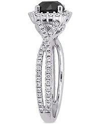 Diamond Halo Engagement Ring (1-1/2 ct. t.w.) 14K Yellow, White or Rose Gold