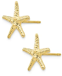 Starfish Stud Earrings in 14k Gold