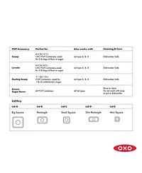 Oxo Pop Storage Container Accessories 4-Pc. Baking Set